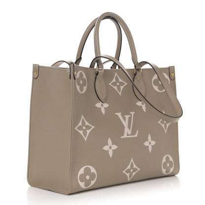 Louis Vuitton Empreinte Monogram Giant Onthego MM Tourterelle Creme 4 of 11