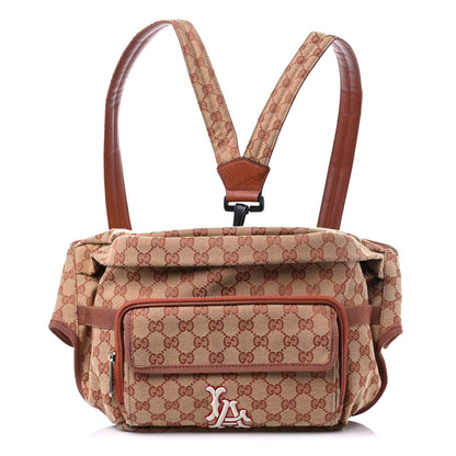 Gucci X MLB GG Monogram LA Dodgers Convertible Belt Bag Beige Ruggine Ivory 1 of 10