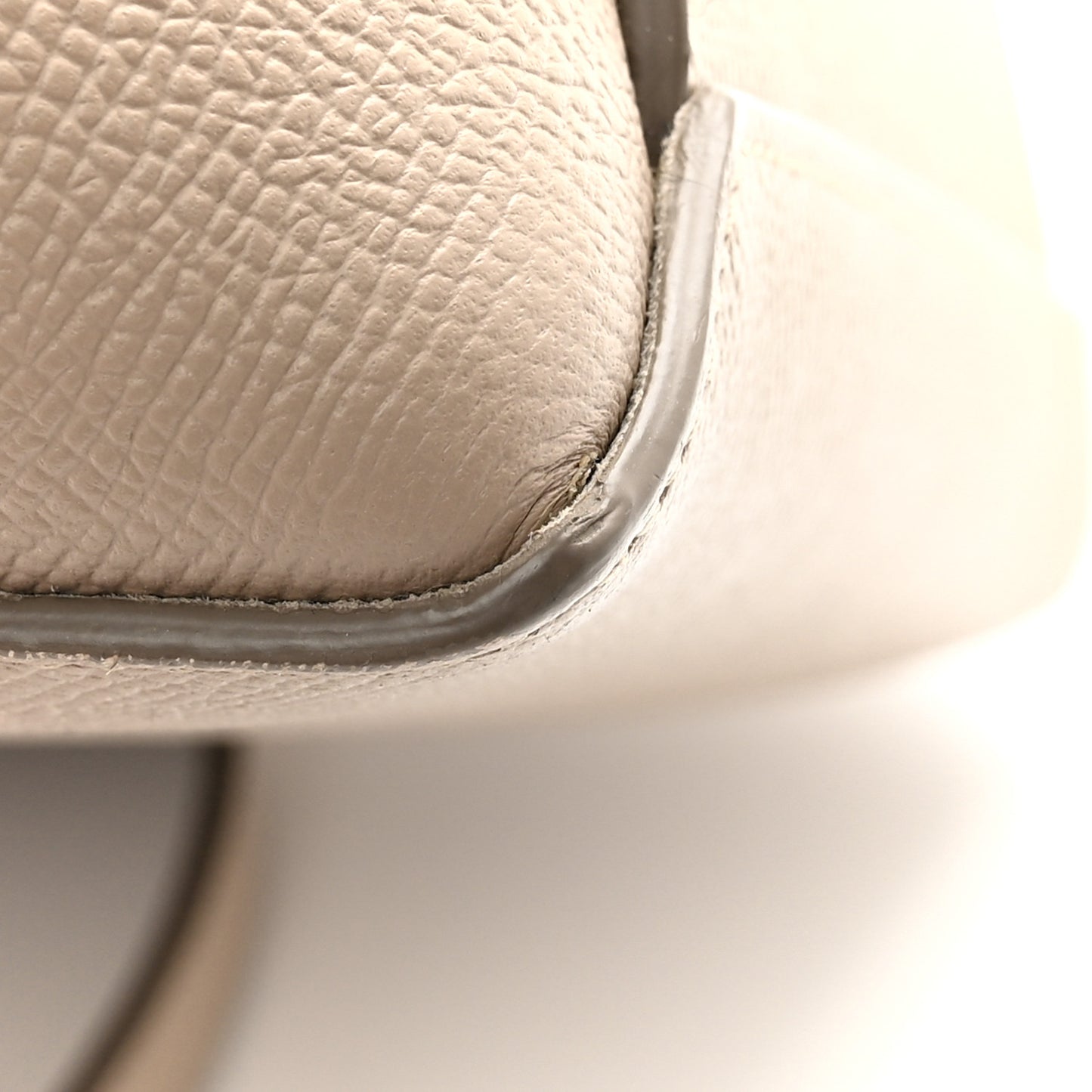 Grained Calfskin Nano Belt Bag Light Taupe