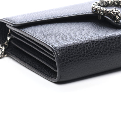 Gucci Calfskin Mini Dionysus Chain Wallet Black 8 of 10