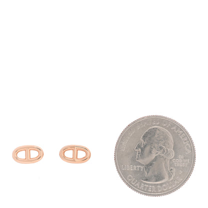 Hermes 18K Rose Gold TPM Farandole Stud Earrings 2 of 4