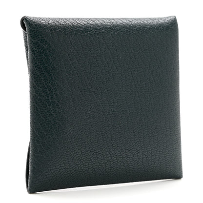 Hermes Chevre Mysore Bastia Coin Purse Vert Titien 3 of 7