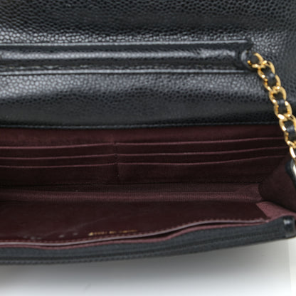 Chanel Caviar Quilted Wallet On Chain WOC Black 7 of 13