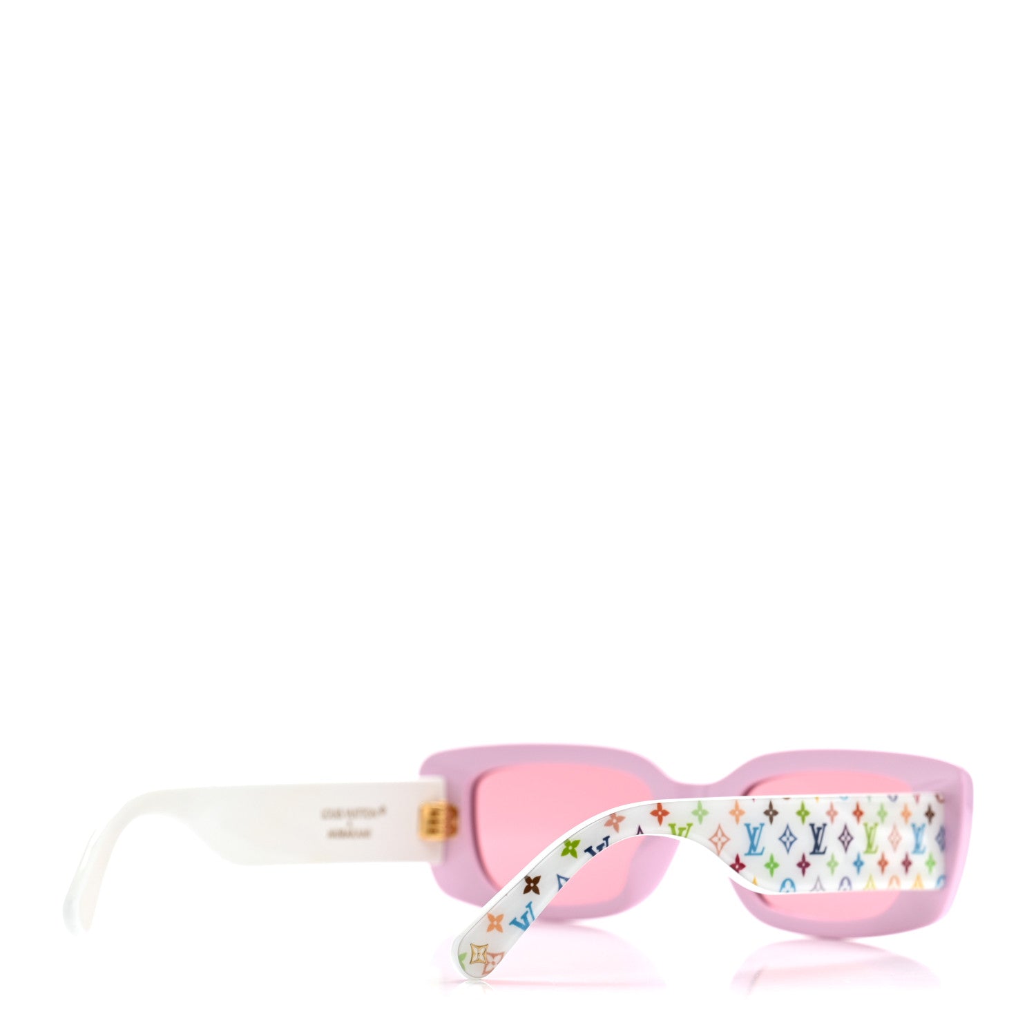 Louis Vuitton LV X TM Acetate Monogram Multicolor Sunglasses Z2711W Pink 4 of 7