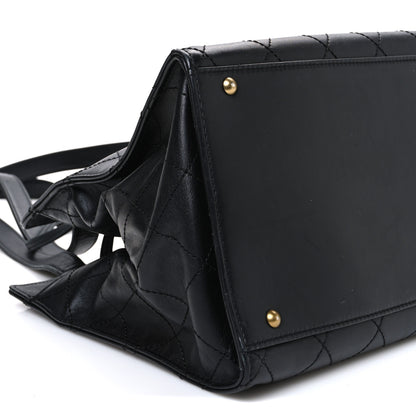 Chanel Lambskin Diamond Stitched Shoulder Bag Black 8 of 10