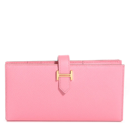 Hermes Epsom Bearn Gusset Wallet Rose Confetti 1 of 8
