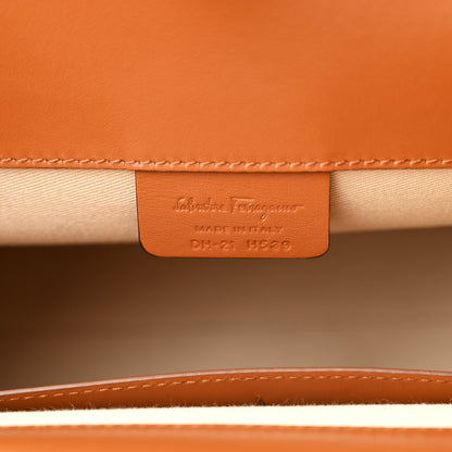 Salvatore Ferragamo Wicker Calfskin Medium The Studio Bag Naturale Brown 7 of 10