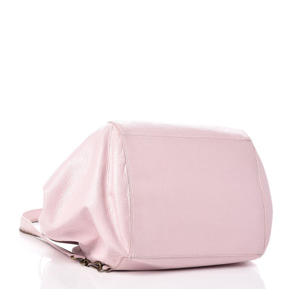 Balenciaga Agneau Classic Hardware Zip Traveler Backpack Rose Poudre Rose Petunia 5 of 16