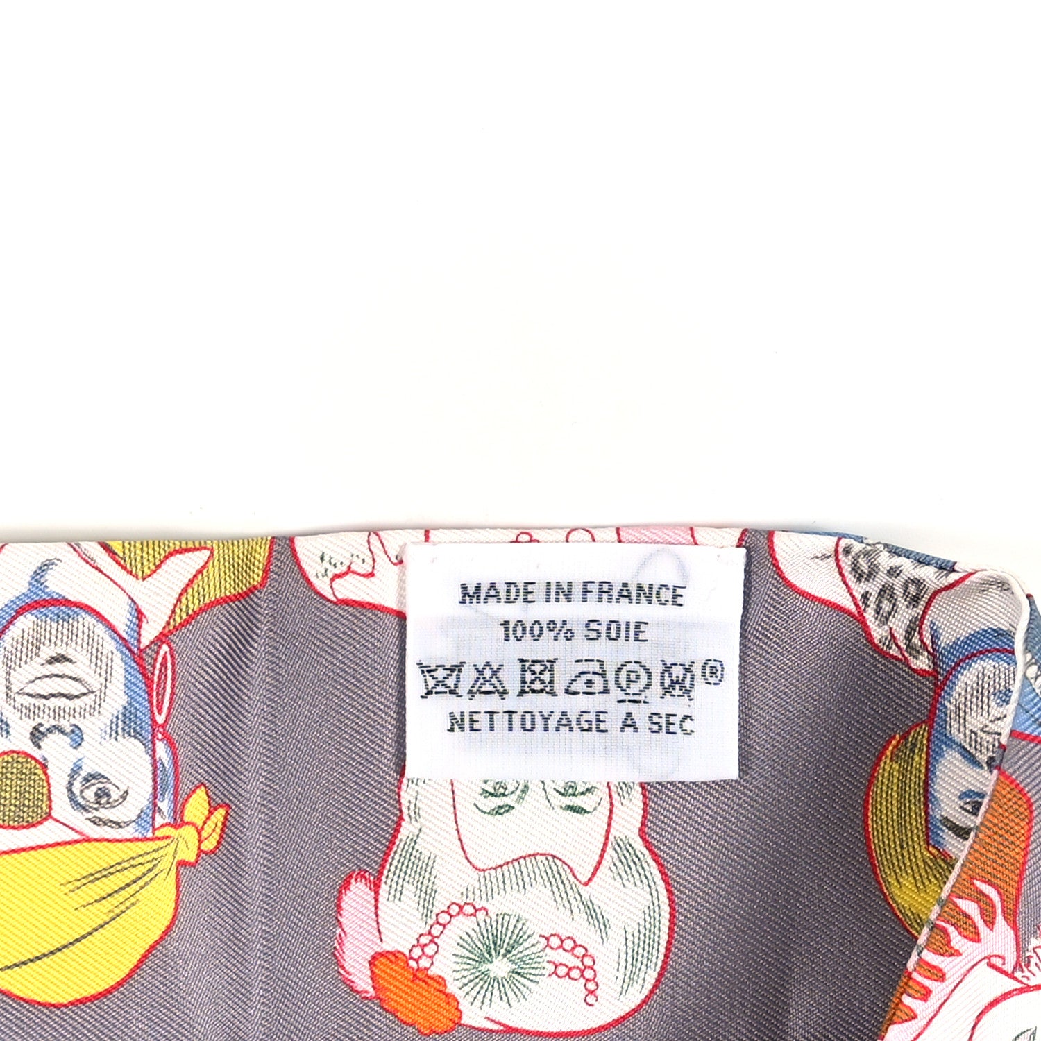 Hermes Silk Dress Code Twilly Gris Jaune Vif Orange 3 of 4