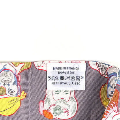Hermes Silk Dress Code Twilly Gris Jaune Vif Orange 3 of 4