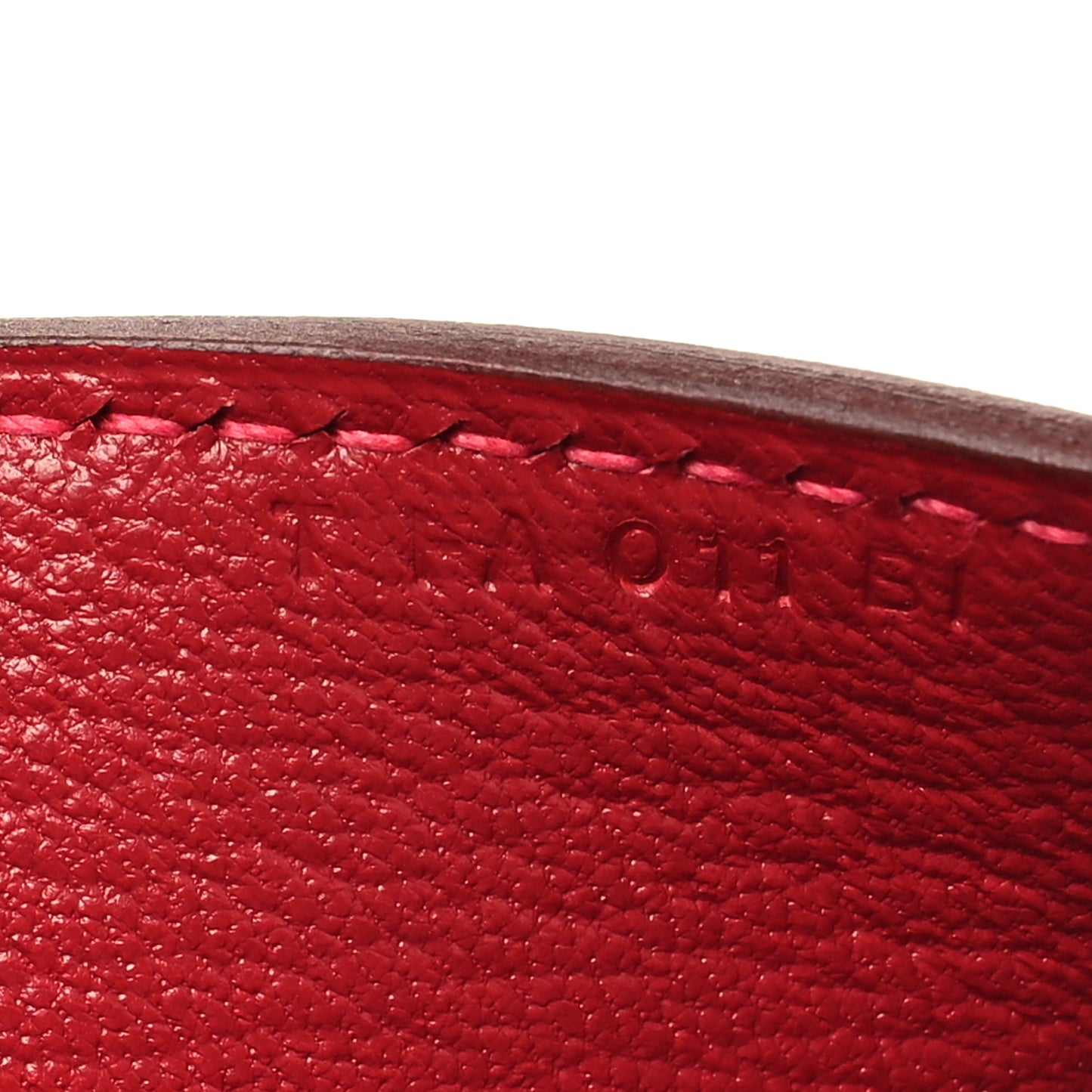 Tadelakt Medor 23 Clutch Rouge Vif
