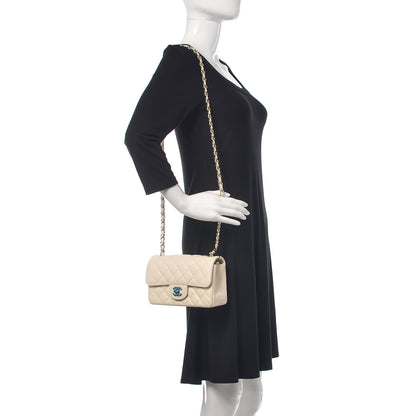 Chanel Caviar Quilted Mini Rectangular Flap White 2 of 10