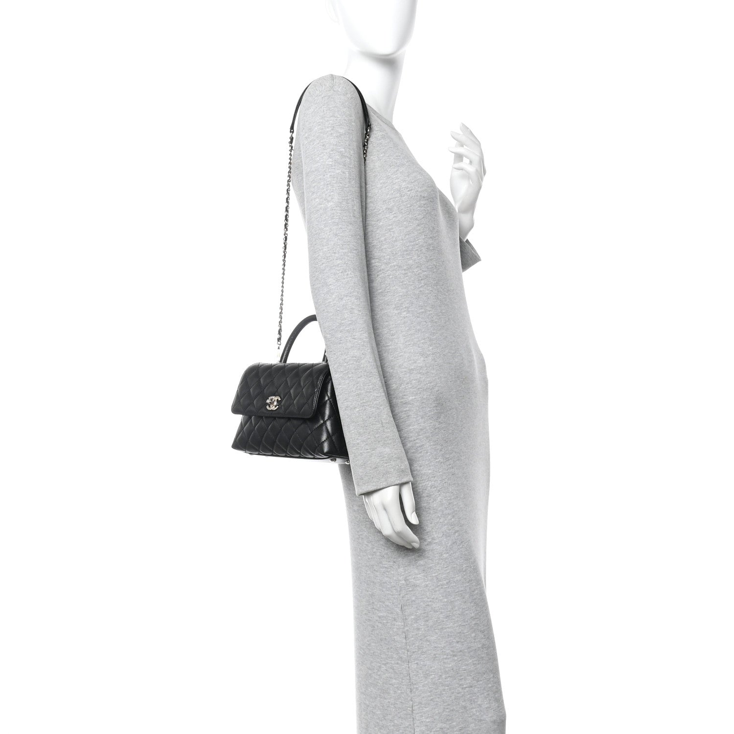 Chanel Caviar Quilted Mini Coco Handle Flap Black 2 of 10
