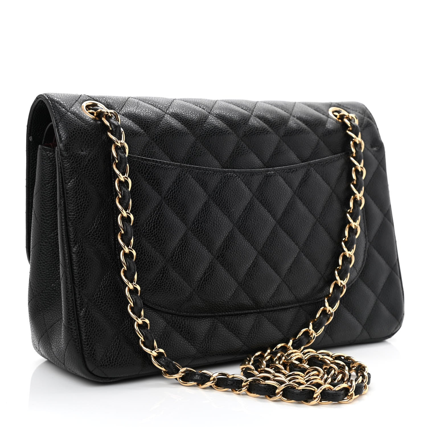 Chanel Caviar Quilted Jumbo Double Flap Black 3 of 13