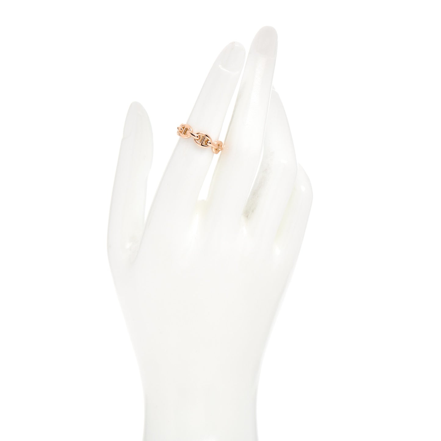 18K Rose Gold PM Chaine D'Ancre Enchainee Ring 51 5.75