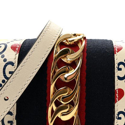 Gucci Calfskin Valentine's Day Exclusive Small Sylvie Top Handle Bag Ivory 8 of 10
