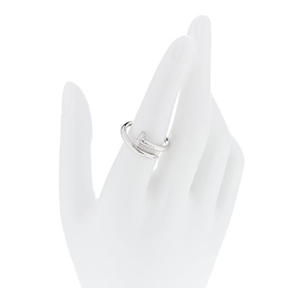 Cartier 18K White Gold Diamond Juste Un Clou Ring 54 7 2 of 5