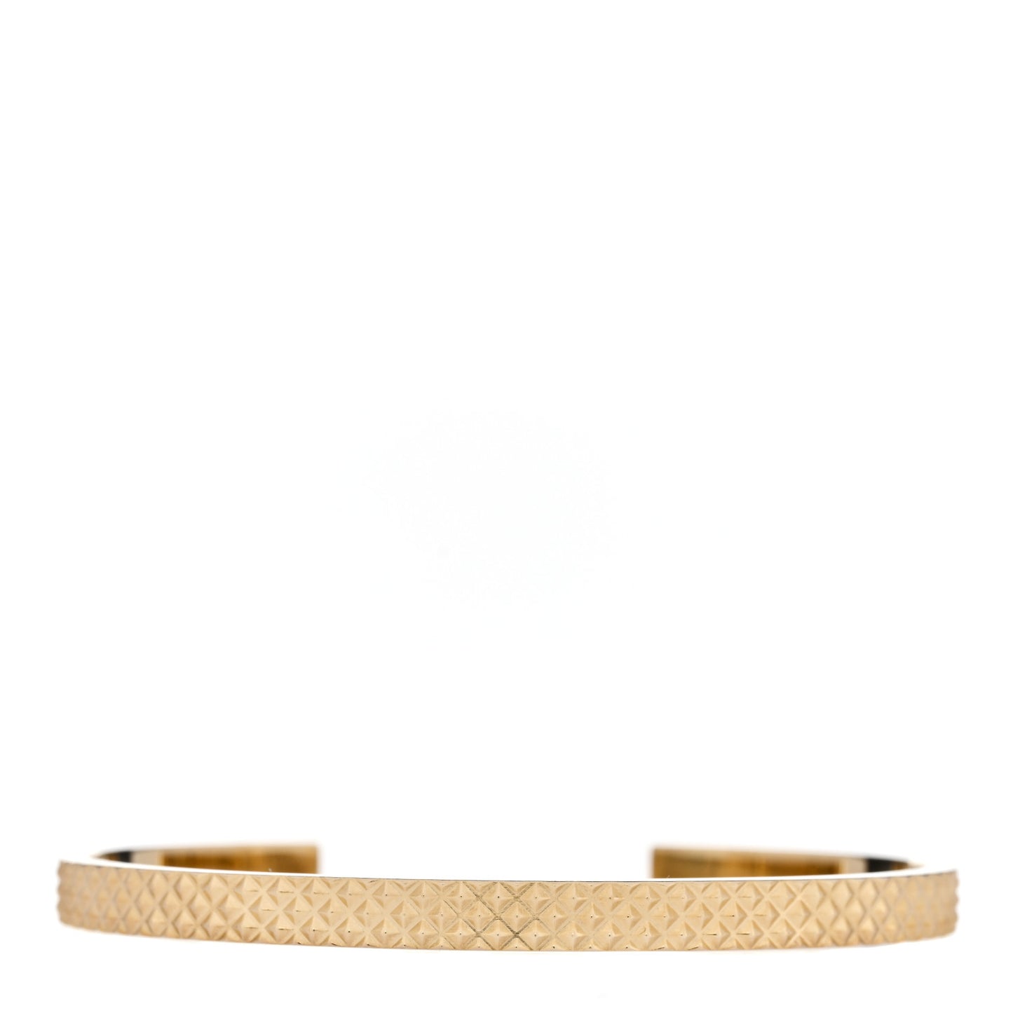 18K Yellow Gold Narrow Diamond Point Cuff Bracelet