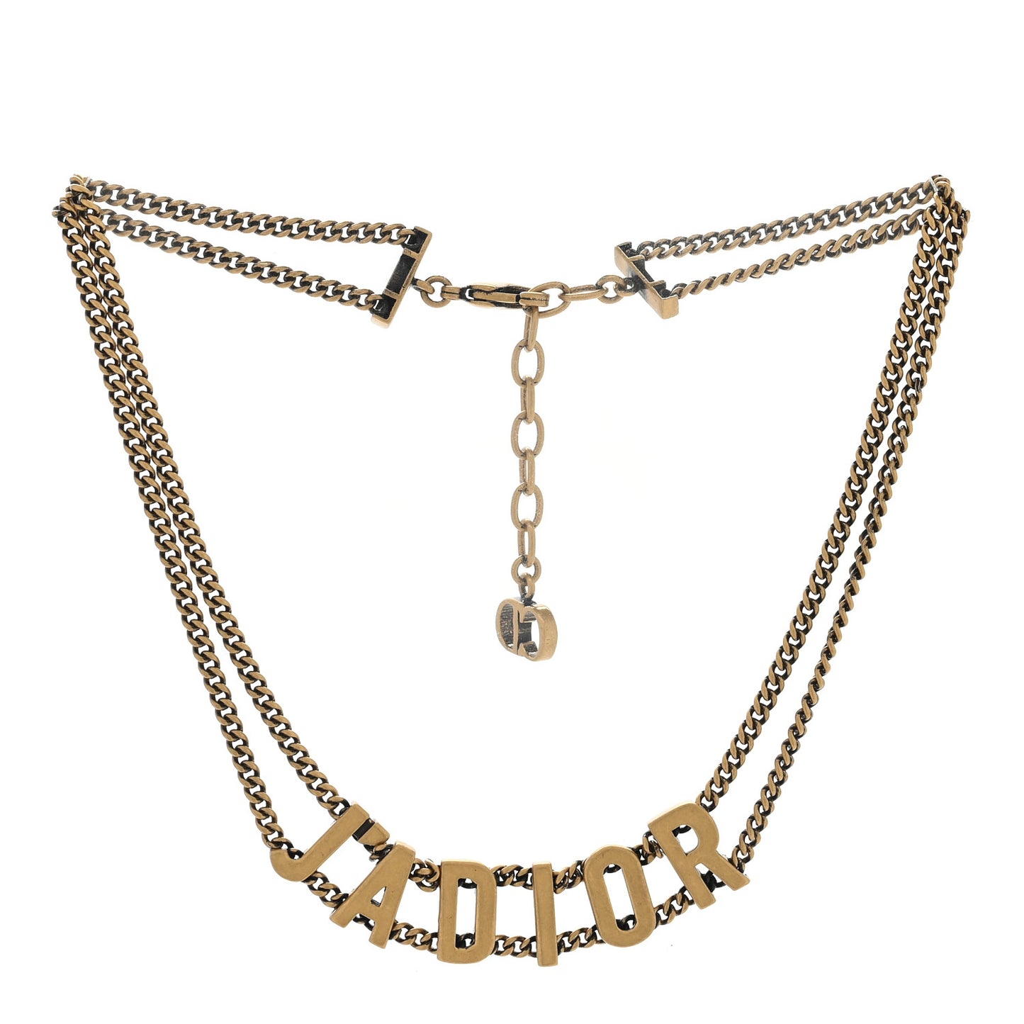 Metal J'Adior Choker Necklace Aged Gold