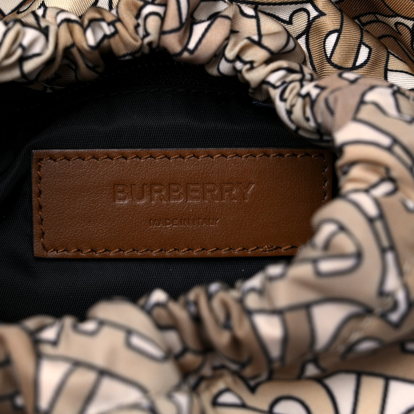 Nylon Monogram Leo Sling Bag Brown