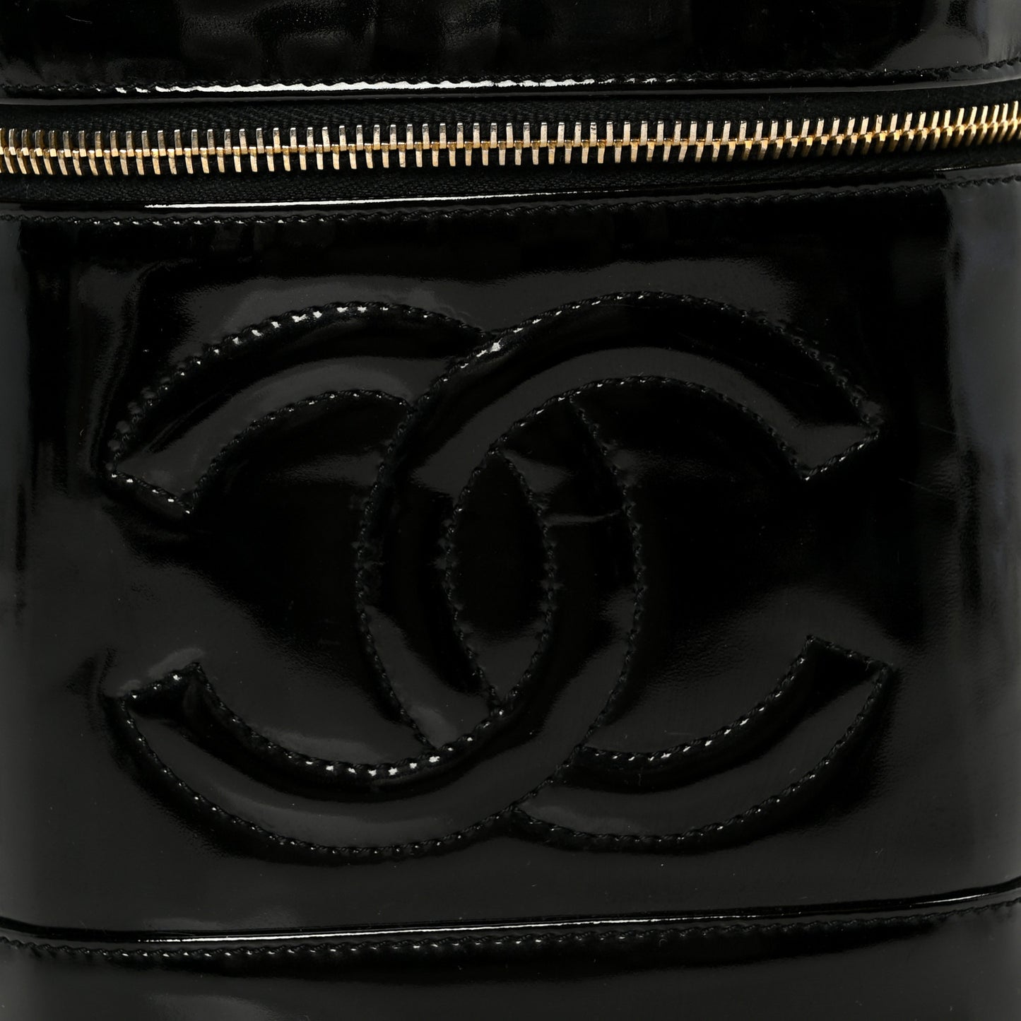 Patent Timeless Vanity Cosmetic Case Black