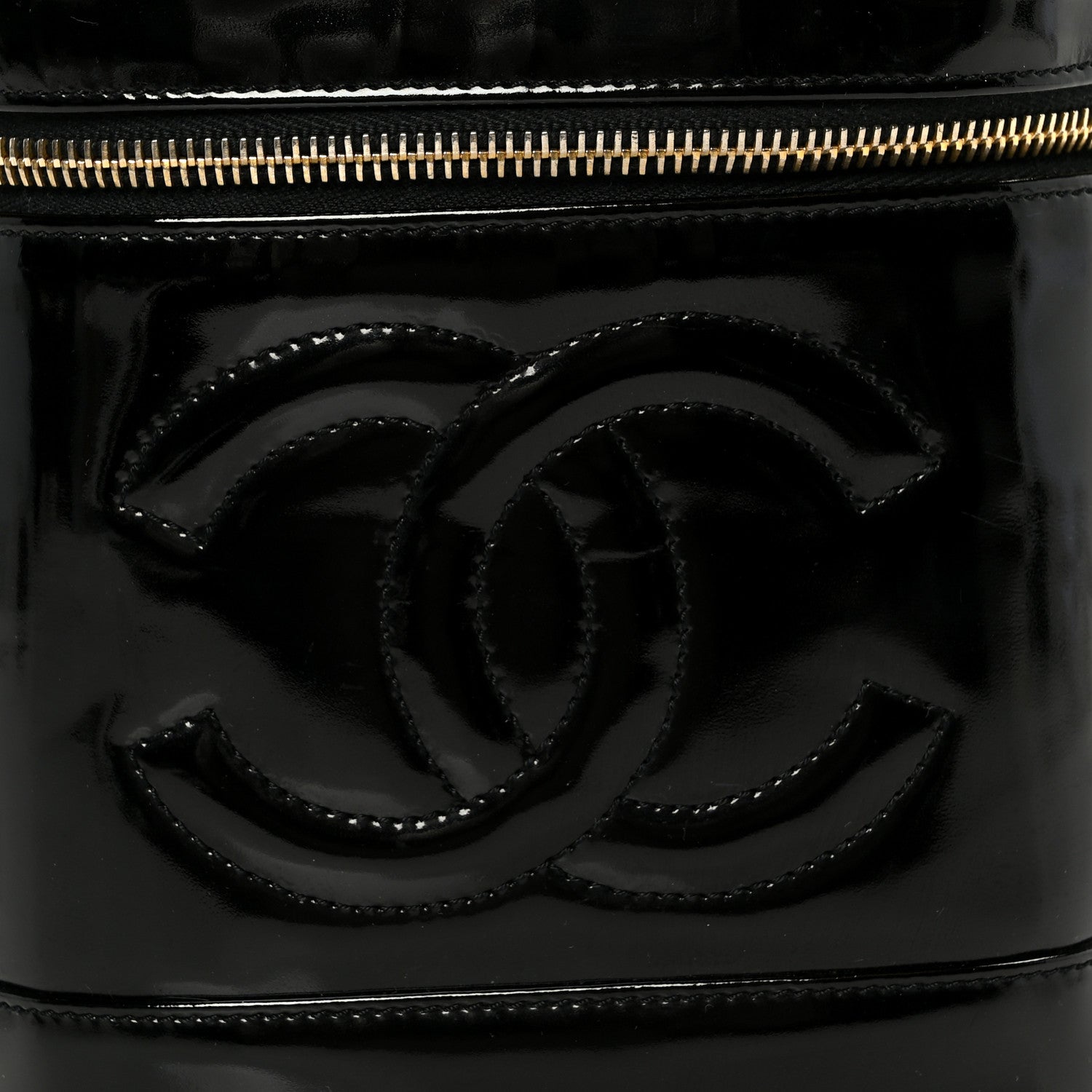 Chanel Patent Timeless Vanity Cosmetic Case Black 9 of 9