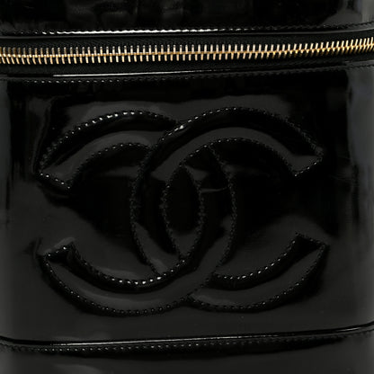 Chanel Patent Timeless Vanity Cosmetic Case Black 9 of 9