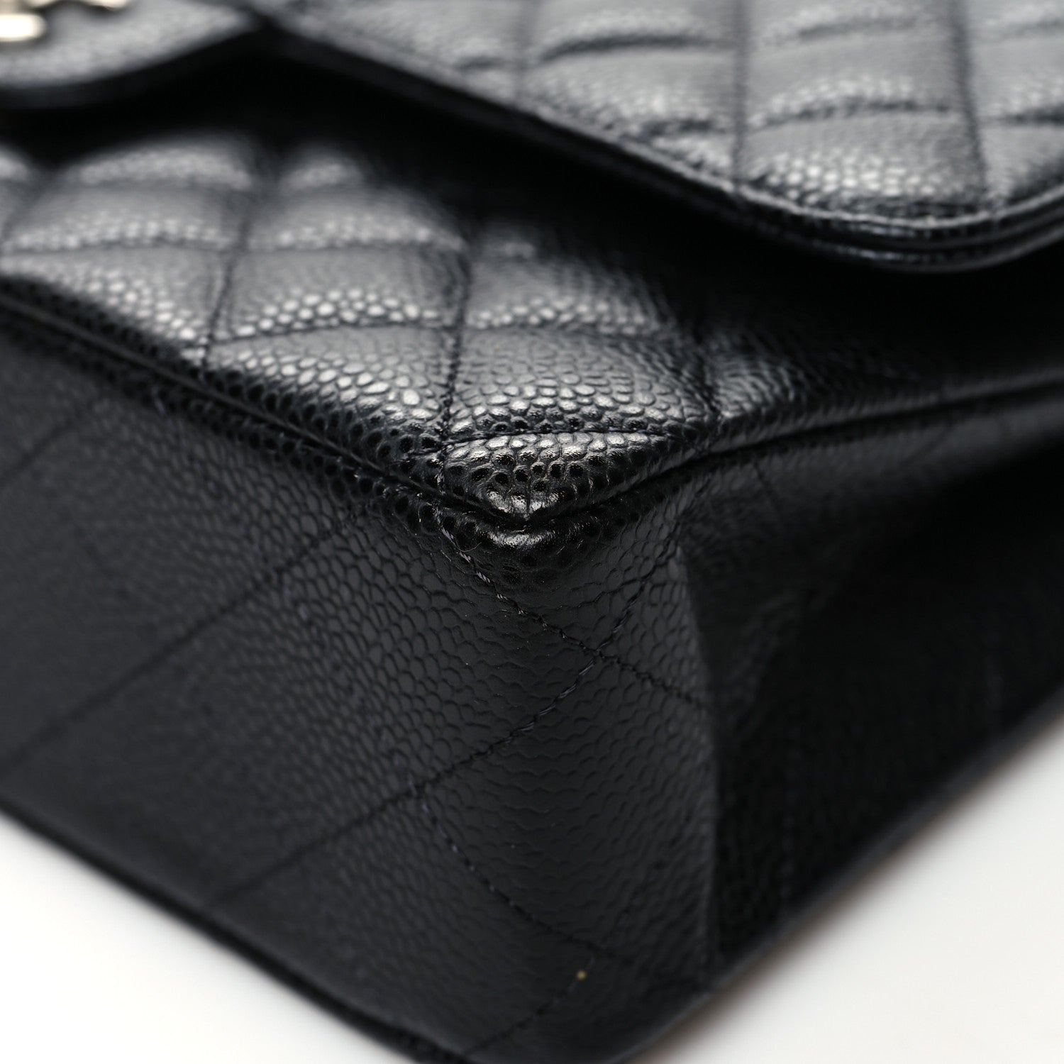 Chanel Caviar Quilted Medium Double Flap Black 10 of 13