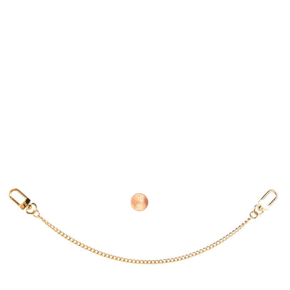 Louis Vuitton Metal Pochette Extender Key Ring Chain Gold 2 of 3