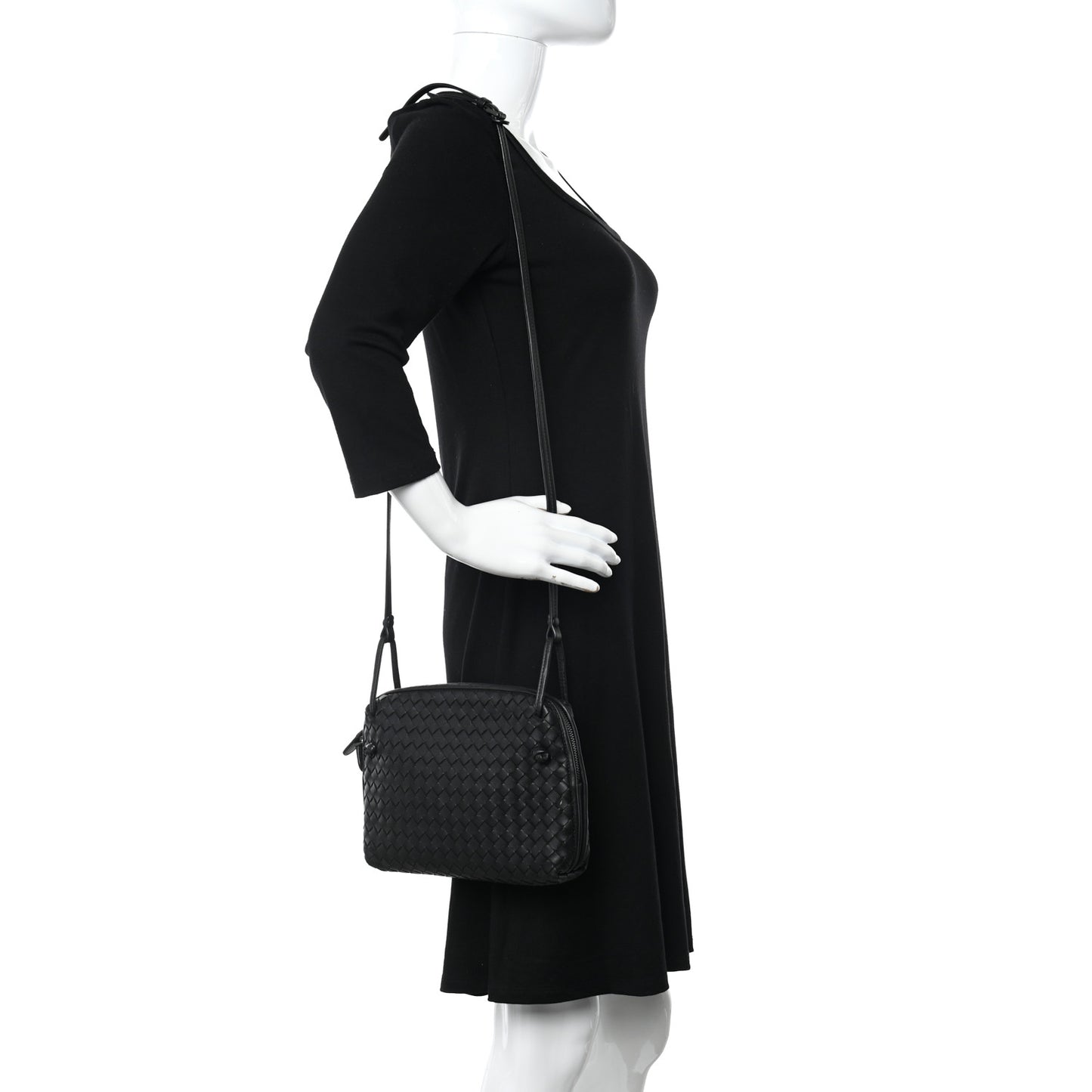Nappa Intrecciato Nodini Bag Black