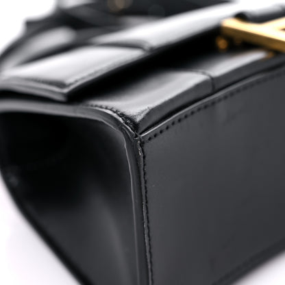 Balenciaga Shiny Box Calfskin Hourglass Top Handle Bag XS Black 7 of 16