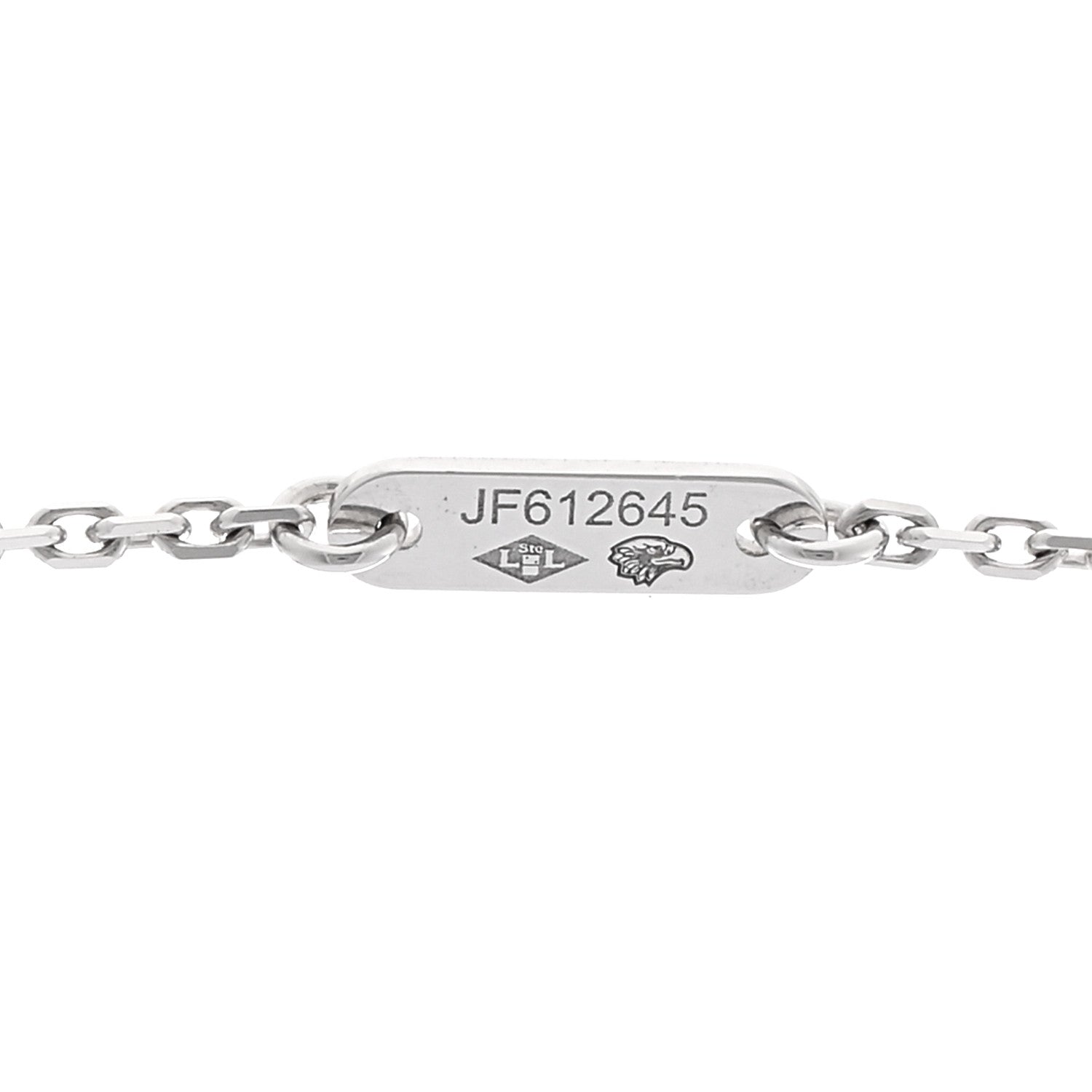 Van Cleef & Arpels VAN CLEEF & ARPELS 18K White Gold Diamond Sweet Alhambra Pendant Necklace 5 of 6