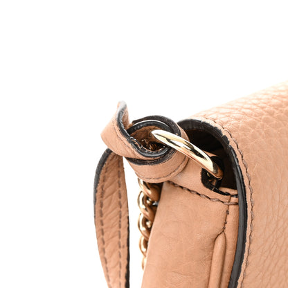 Gucci Pebbled Calfskin Medium Soho Flap Crossbody Camelia 19 of 21