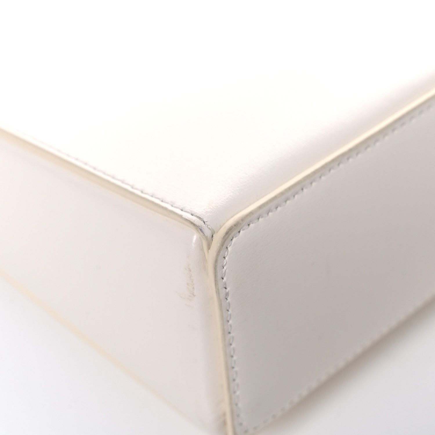 Givenchy Box Calfskin Small Cut Out Shoulder Bag Ivory 9 of 19