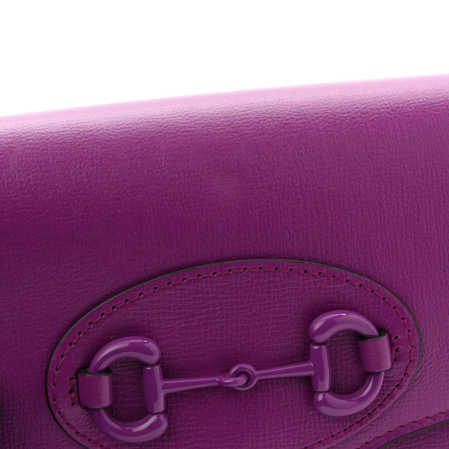 Gucci Azalea Calfskin Web Small Horsebit 1955 Crossbody Bag Spicy Cyclamin 11 of 11