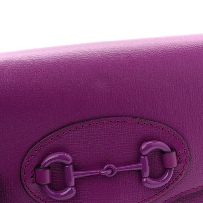 Gucci Azalea Calfskin Web Small Horsebit 1955 Crossbody Bag Spicy Cyclamin 11 of 11