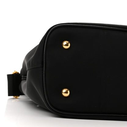Prada Tessuto Nylon Saffiano Small Tote Black 8 of 9