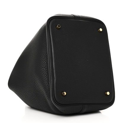 Hermes Taurillon Clemence Picotin Lock 22 MM Black 4 of 10