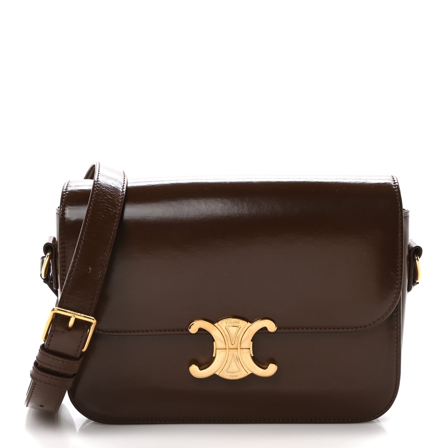 Shiny Calfskin Teen Triomphe Brown