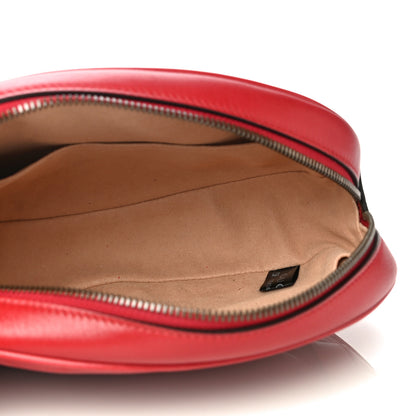 Gucci Calfskin Matelasse GG Marmont Belt Bag 75 30 Hibiscus Red 5 of 10