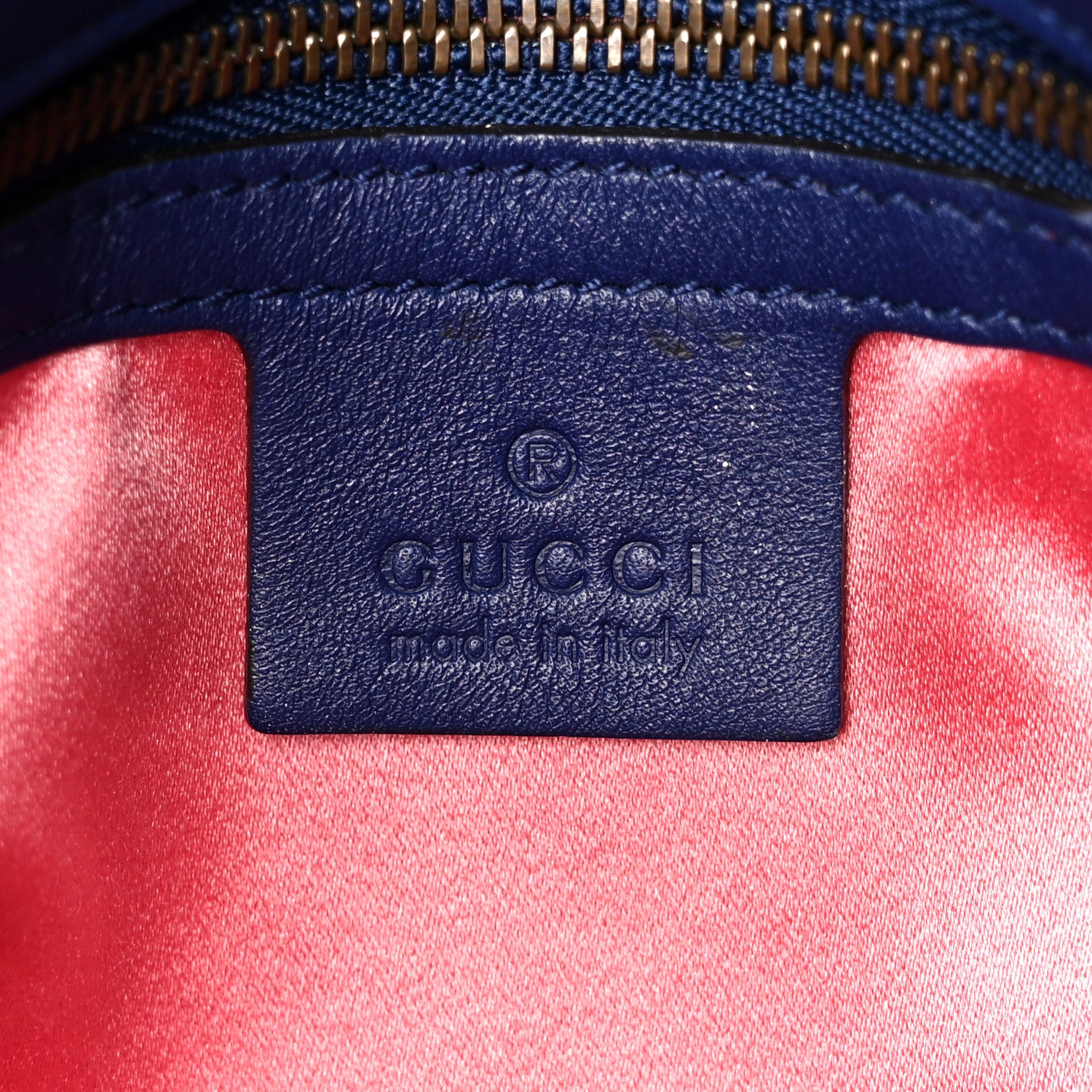 Gucci Velvet Matelasse Medium GG Marmont Shoulder Bag Cobalt Blue 6 of 11