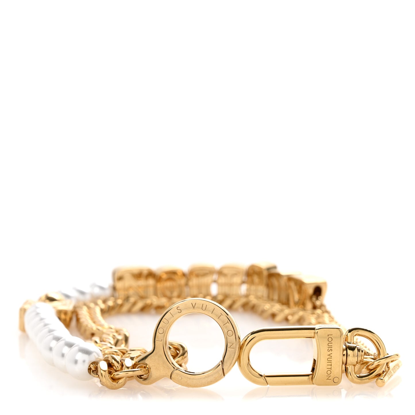 Metal Monogram Vuitton Belt Chain Gold Multicolor
