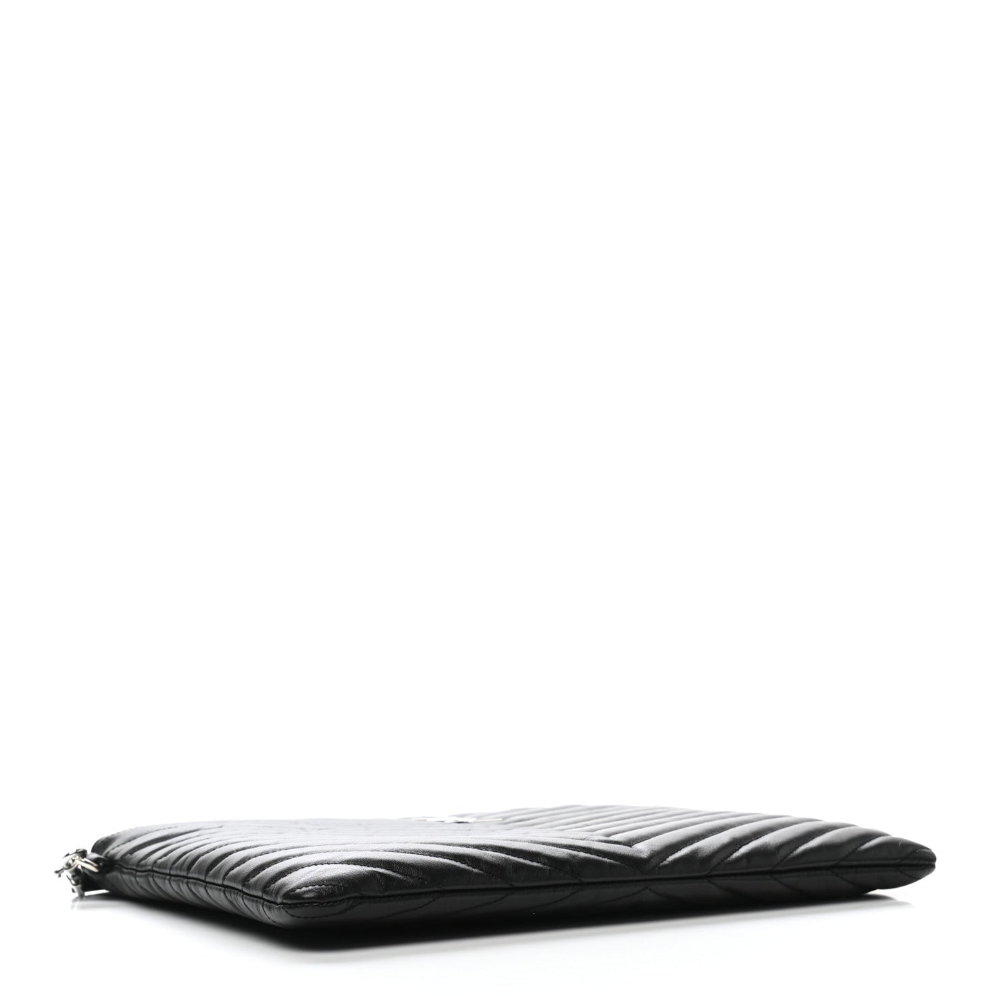 Calfskin Matelasse Monogram Cassandre Tablet Pouch Black