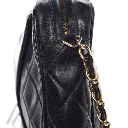 Chanel Lambskin Quilted CC Tassel Camera Case Blue 11 of 14