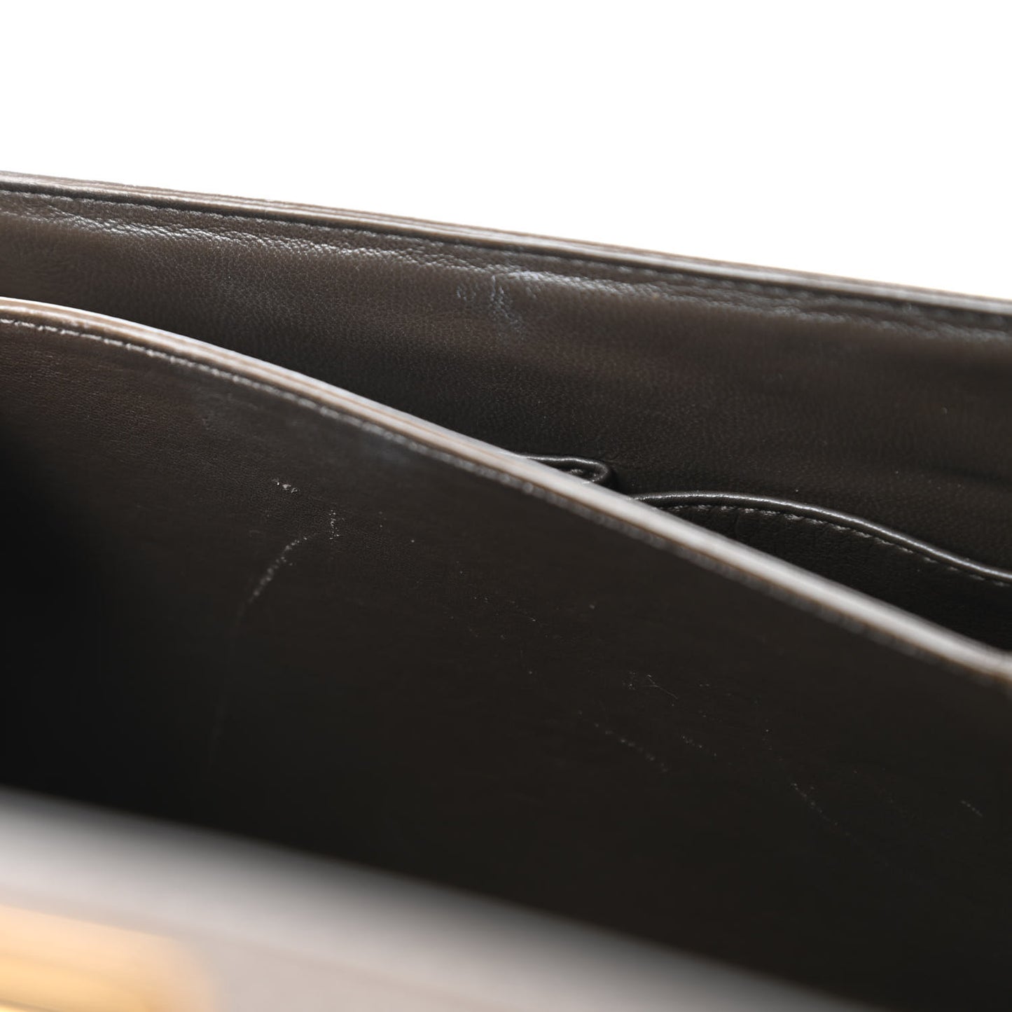 Liege Calfskin Medium Classic Box Flap Bag Souris