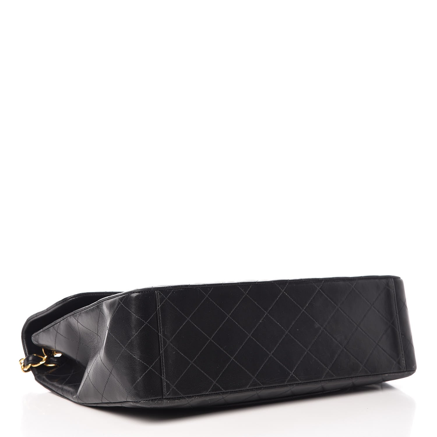 Chanel Lambskin Quilted XL Jumbo Single Flap Black 4 of 9