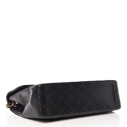 Chanel Lambskin Quilted XL Jumbo Single Flap Black 4 of 9