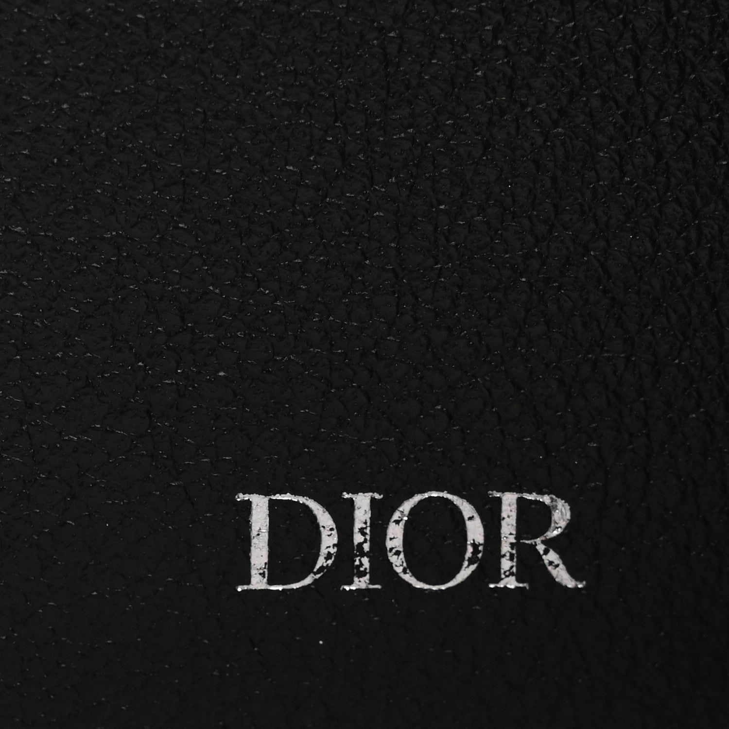 Christian Dior Calfskin Perforated Oblique Bi-Fold Card Holder Black 6 of 8