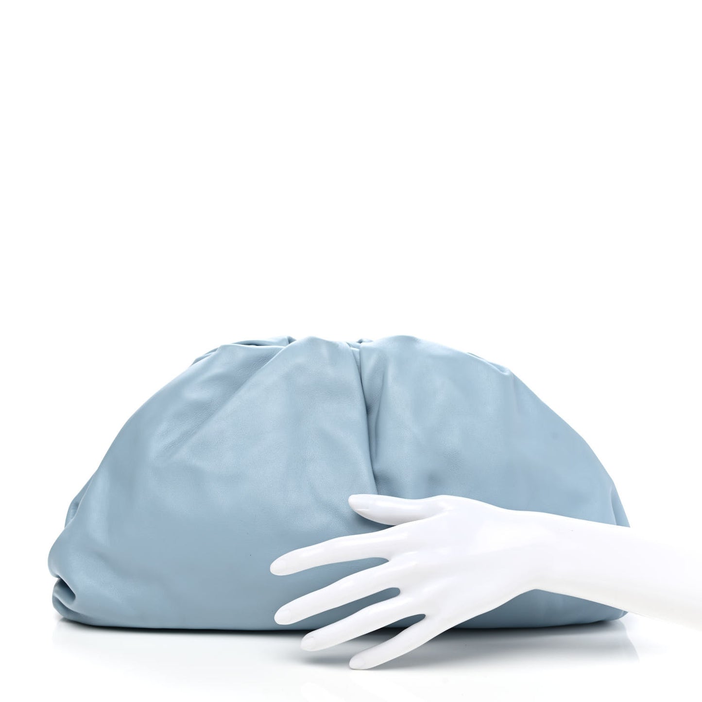 Smooth Butter Calf The Pouch Oversized Clutch Ice