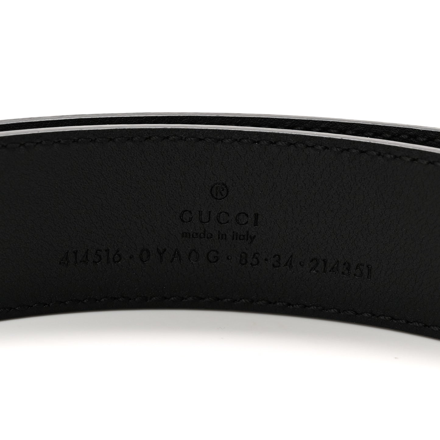 Calfskin Double G 40mm Belt 85 34 Black